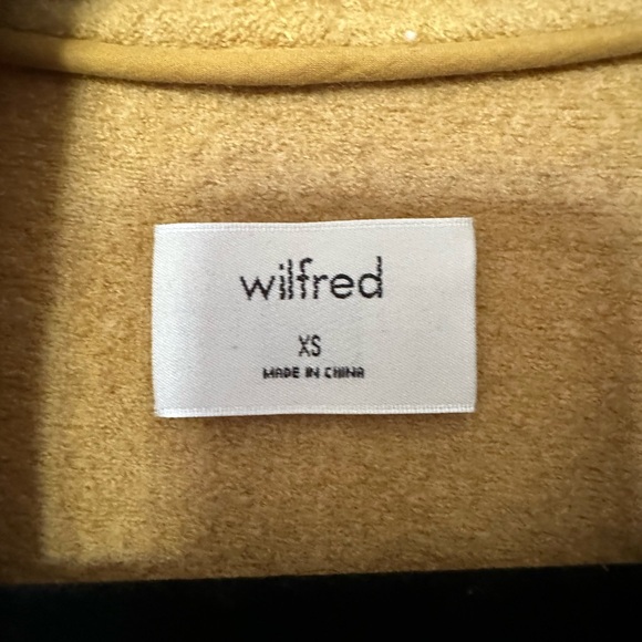 Wilfred Golden Yellow Boiled Merino Wool Jacket - Picture 4 of 8